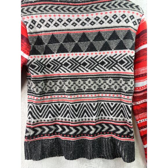 Title Nine Geometric Merino Wool Blend Full-Zip Sweater – Multicolor – Size S - Picture 5 of 6